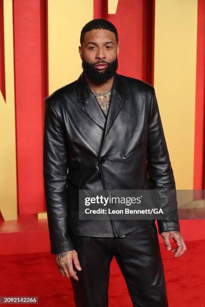 Odell Beckham Jr. Attends 2024 Vanity Fair Oscar Party Hosted by Radhika Jones at Wallis Annenberg Center for the Performing Arts on March 10, 2024...