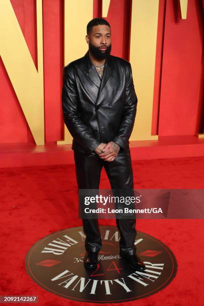 Odell Beckham Jr. Attends 2024 Vanity Fair Oscar Party Hosted by Radhika Jones at Wallis Annenberg Center for the Performing Arts on March 10, 2024...