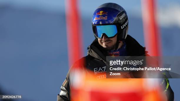 Dominik Paris of Team Italy inspects the course during the Audi FIS Alpine Ski World Cup Finals Men's and Women's Downhill Training on March 20, 2024...