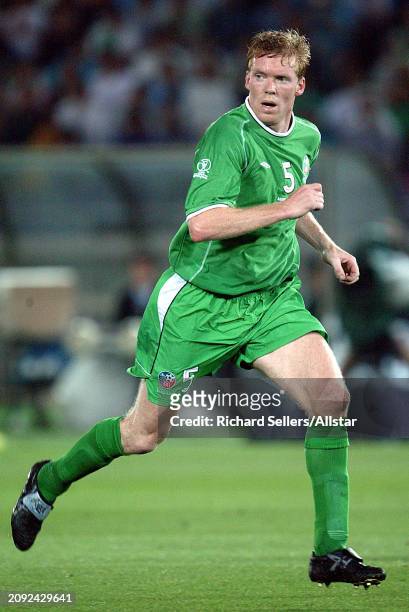 June 11: Steve Staunton of Republic Of Ireland running during the FIFA World Cup Finals 2002 Group E match between Saudi Arabia and Republic Of...