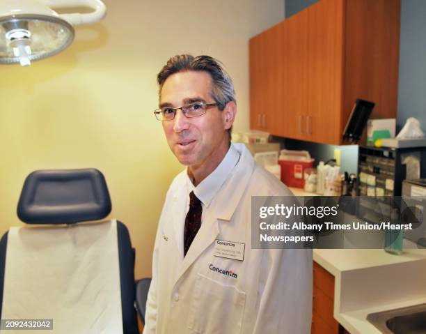 Center Medical Director Dr. Paul Markessinis in an examination room at Concentra Urgent Care Center in Guilderland Wednesday June 29, 2011.