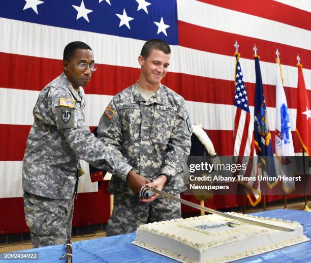 In a traditional ceremony commemorating June 14, 1775 which the United States Army considers its birthday, longest serving soldier present Brigadier...