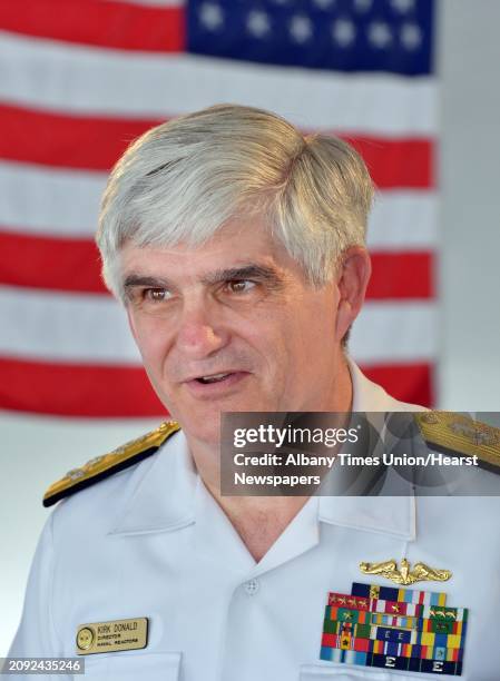 Admiral Kirkland Donald, Director, Naval Nuclear Propulsion during the U.S. Naval Nuclear Propulsion Program's official ceremony commemorating the...