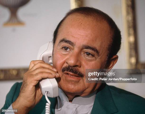 Saudi businessman Adnan Khashoggi in Istanbul, circa July 1997.