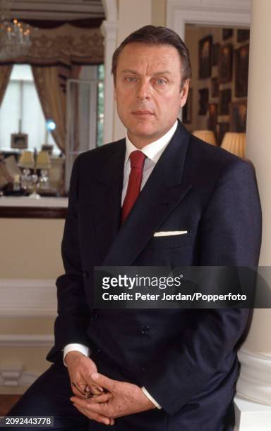 Italian entrepreneur and international businessman Riccardo Mazzucchelli , the former husband of Ivana Trump at his home in London on 10th July 1997.