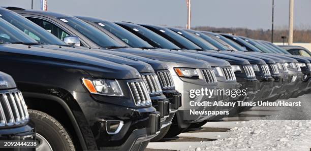 New Jeep Grand Cherokees at Armory Garage Friday Jan. 9 in Albany, NY.