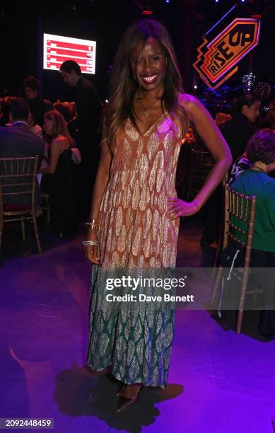 June Sarpong attends the "Rise Up For The Roundhouse" fundraising gala at The Roundhouse on March 20, 2024 in London, England.