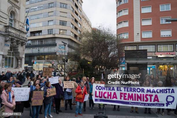 People are gathering in the town hall square to show support for a victim of a group rape that happened two years ago during the Santander...