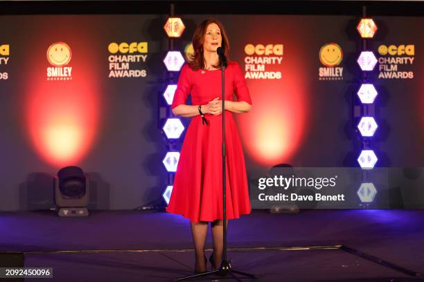 Amy Nuttall attends the 2024 Smiley Charity Film Awards at Odeon Luxe Leicester Square on March 20, 2024 in London, England.