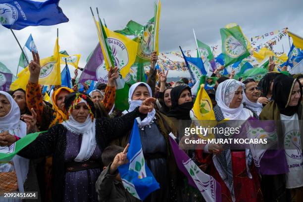 Kurdish communities in Turkey gathered in Sirnak, Cizre to commemorate Newroz on March 20th, 2024. Vibrant festivities, including traditional dances...