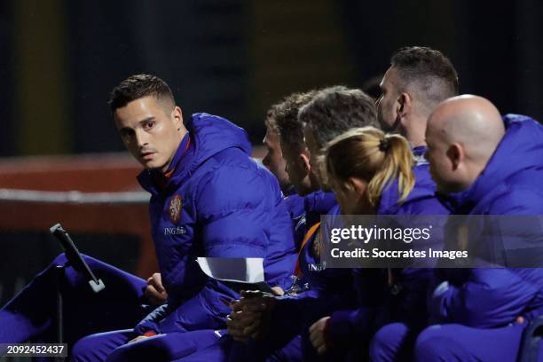 Assistant trainer Ibrahim Afellay of Holland U19 during the U19 Men match between Holland U19 v Litouwen U19 at the Sportpark Langeleegte on March...