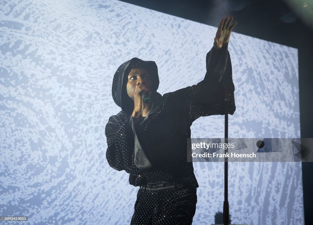 Mah Lay Nigerian singer Omah Lay performs live on stage during a concert at ...