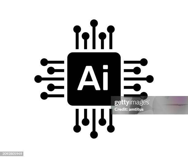 stockillustraties, clipart, cartoons en iconen met ai symbol - analytics logo