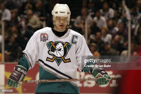 Paul Kariya looks on Paul Kariya looks on