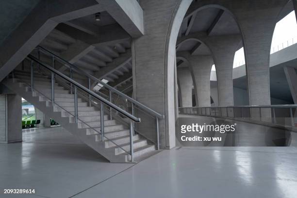 stadium modern building concrete wall - 浙江省 stock pictures, royalty-free photos & images