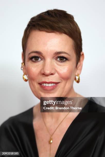 Olivia Colman attends a special screening of "Wicked Little Letters" at The Ritz Cinema on March 18, 2024 in Sydney, Australia.