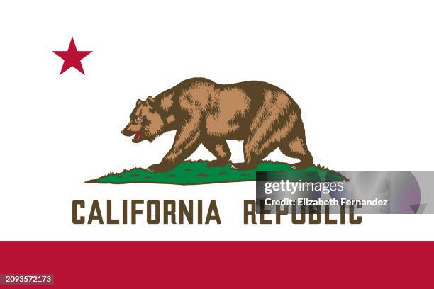 flag of california - mountain range icon stock pictures, royalty-free photos & images