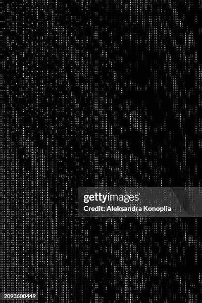 abstract led screen texture, dot tv background, half tone dots, motion glitch interlaced monochrome distorted textured futuristic design with circle color variation horizontal striped pattern. digital signal, broadcasting error pattern overlay - led strip stock pictures, royalty-free photos & images
