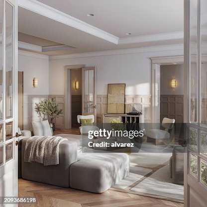 Digitally Staged Open-Concept Living Space Digitally Staged Open-Concept Living Space