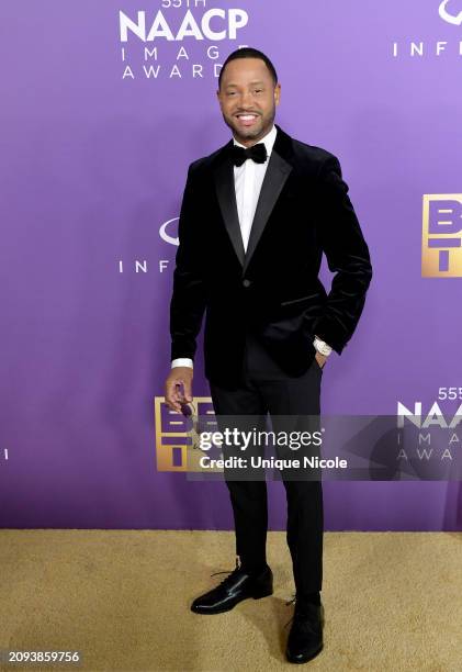 Terrence J attends the 55th Annual NAACP Awards at Shrine Auditorium and Expo Hall on March 16, 2024 in Los Angeles, California.