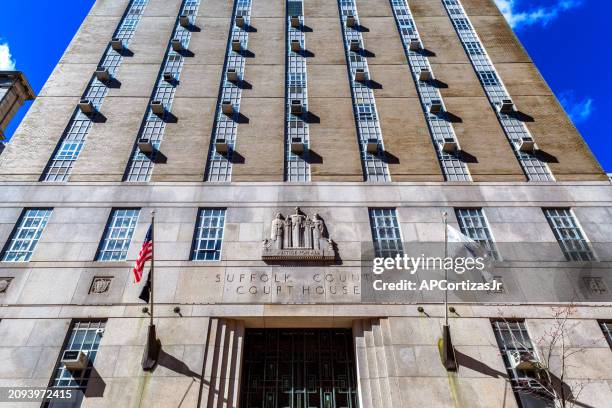 suffolk county courthouse - john adams courthouse - supreme court - boston massachusetts - massachusetts supreme judicial court stock pictures, royalty-free photos & images