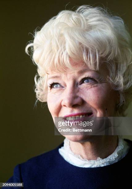 American actress Penny Singleton pictured at the Actors' Guild offices in New York, February 9th 1968.