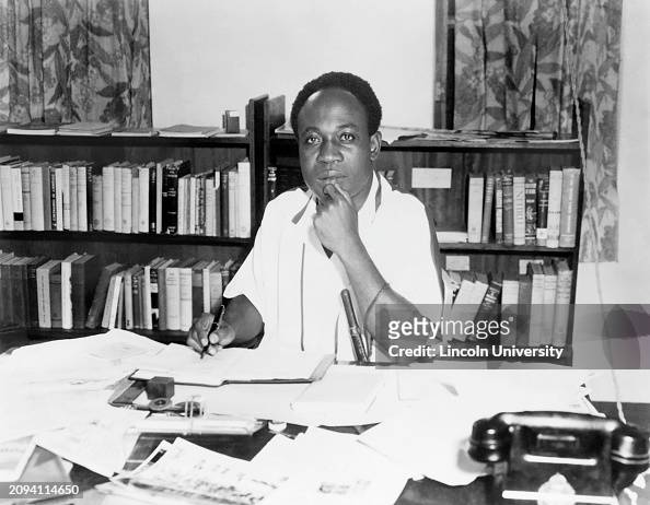 Portrait of Kwame Nkrumah, political theorist and revolutionary