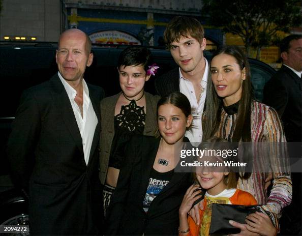 Demi Moore, Ashton Kutcher and Bruce Willis Demi Moore, Ashton Kutcher and Bruce Willis