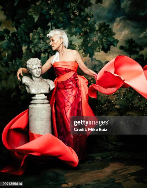 Model Maye Musk is photographed for Photobook Magazine on February 29, 2024 in New York City. PUBLISHED IMAGE.