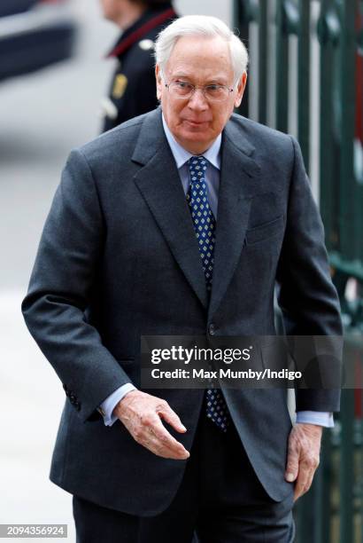 Prince Richard, Duke of Gloucester attends the 2024 Commonwealth Day Service at Westminster Abbey on March 11, 2024 in London, England. The...