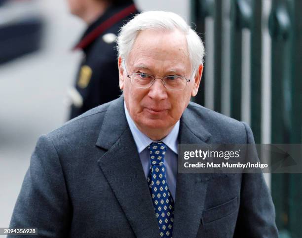 Prince Richard, Duke of Gloucester attends the 2024 Commonwealth Day Service at Westminster Abbey on March 11, 2024 in London, England. The...