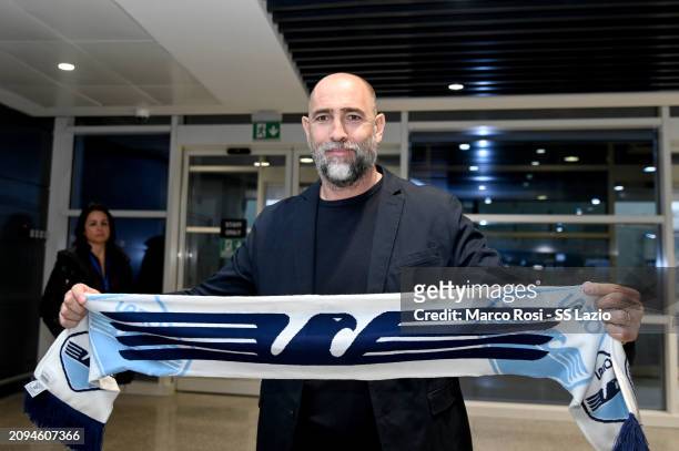 Lazio new head coach Igor Tudor arrives in Roma on March 18, 2024 in Rome, Italy.