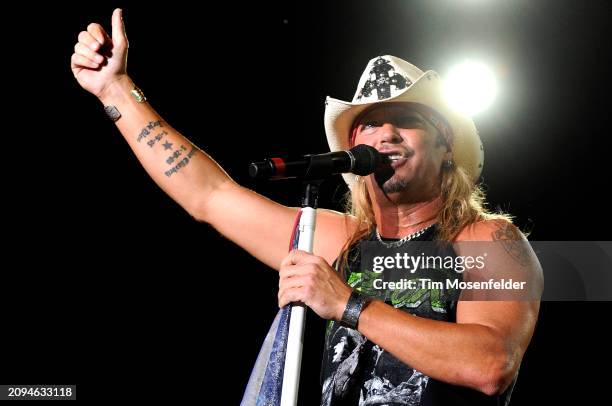 Bret Michaels of Poison performs at Sleep Train Amphitheatre on September 3, 2009 in Wheatland, California.