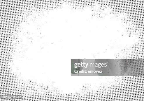Half tone grunge border pattern Half tone grunge border pattern