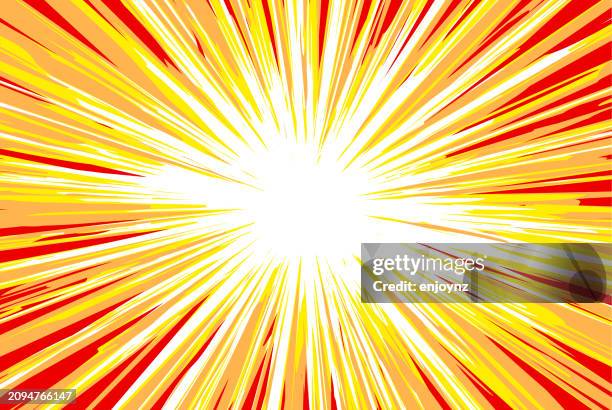 orange comic book action explosion starburst - superhero background stock illustrations