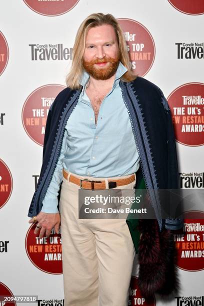 Henry Conway attends Condé Nast Traveller's UK's Top New Restaurant Awards at Shoreditch Arts Club on March 18, 2024 in London, England.