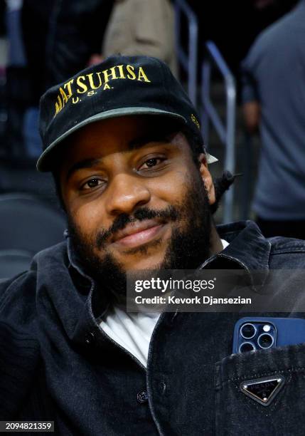 Malcolm Washington attends a basketball game between the Los Angeles Lakers and Golden State Warriors at Crypto.com Arena on March 16, 2024 in Los...