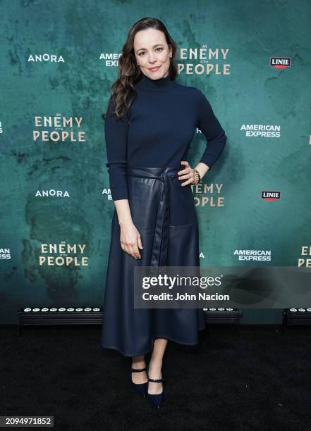Rachel McAdams attends the "An Enemy Of The People" Broadway opening night at Circle in the Square Theatre on March 18, 2024 in New York City.
