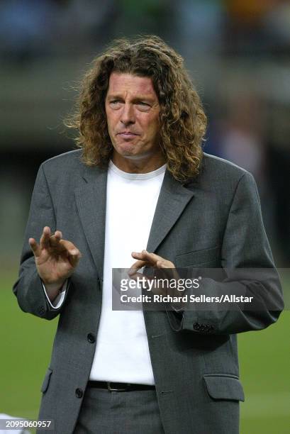 June 22: Bruno Metsu, Senegal Coach on the side line before the FIFA World Cup Finals 2002 Quarter Final match between Senegal and Turkey at Osaka...