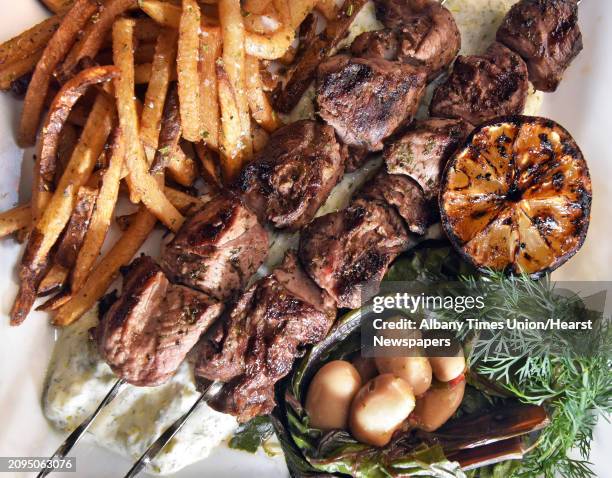 Souvlaki at the City Beer Hall at the corner of Howard & Lodge Streets Wednesday Sept. 21, 2016 in Albany, NY.