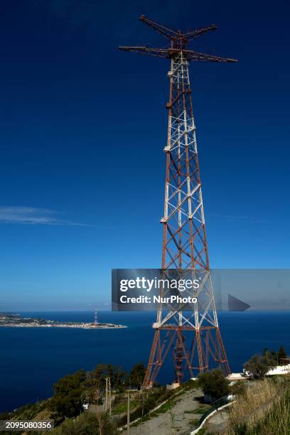 The Strait of Messina is being seen from the Calabrian coast in Villa San Giovanni, Italy, on March 16, 2024.