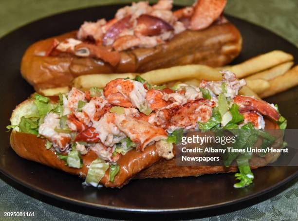 Lobster roll from 99 Restaurant during a comparison tasting of lobster rolls from four local restaurants Wednesday August 1, 2018 in Colonie, NY.