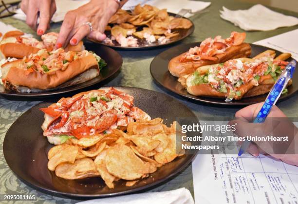 The Times Union conducts a comparison tasting of lobster rolls from four local restaurants Wednesday August 1, 2018 in Colonie, NY.