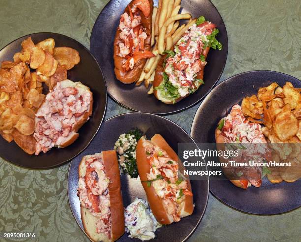 Lobster rolls during a comparison tasting from four local restaurants at the Times Union Wednesday August 1, 2018 in Colonie, NY.