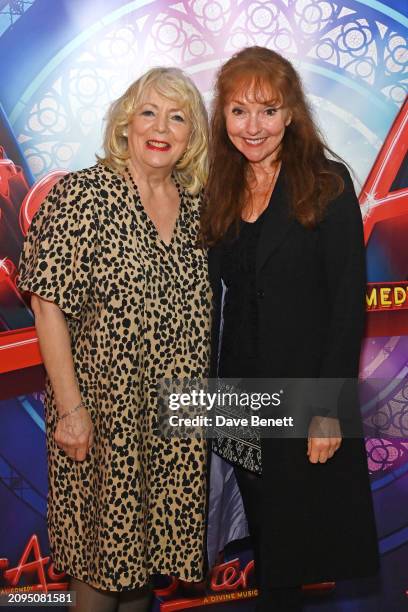Alison Steadman and Melanie Walters attend the press night after party for "Sister Act: The Musical" at 100 Wardour St on March 21, 2024 in London,...
