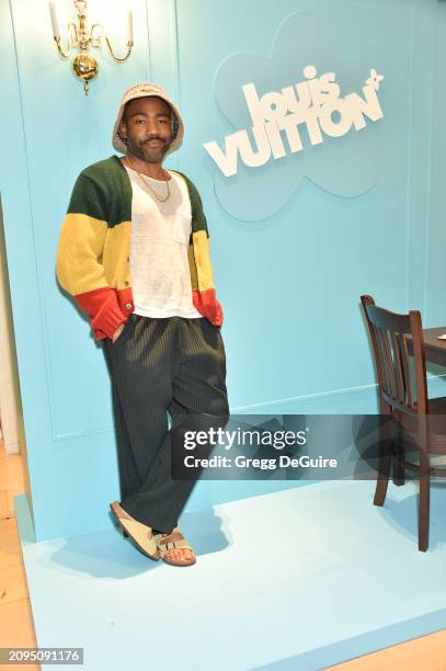 Donald Glover at the Tyler the Creator LV Men's Launch held at Louis Vuitton Men's on March 21, 2024 in Beverly Hills, California.