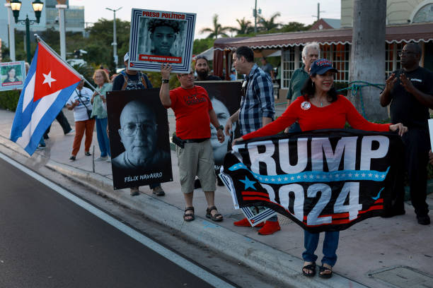 FL: Cuban-Americans In Miami's Little Havana Rally In Support Of Protesters In Cuba