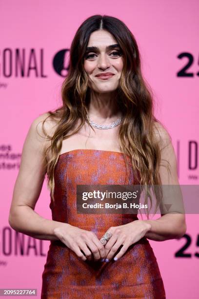 Olivia Molina attends to Diagonal 25th anniversary celebration at Circulo de Bellas Artes on March 18, 2024 in Madrid, Spain.