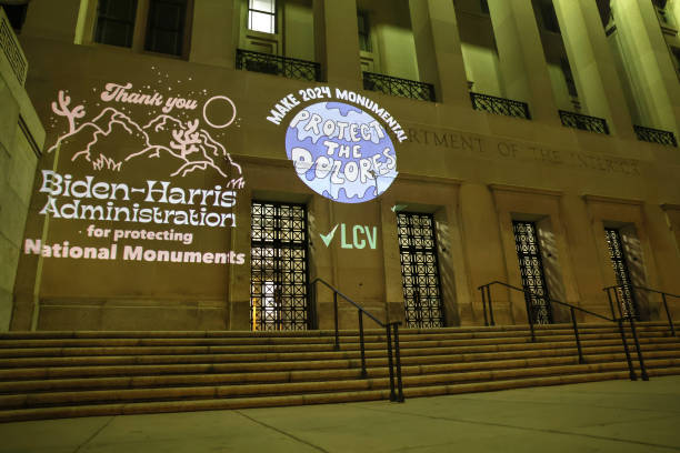 DC: Light Projection In Washington D.C. Celebrates One Year Anniversary Of Avi Kwa Ame And Castner Range National Monument Designations