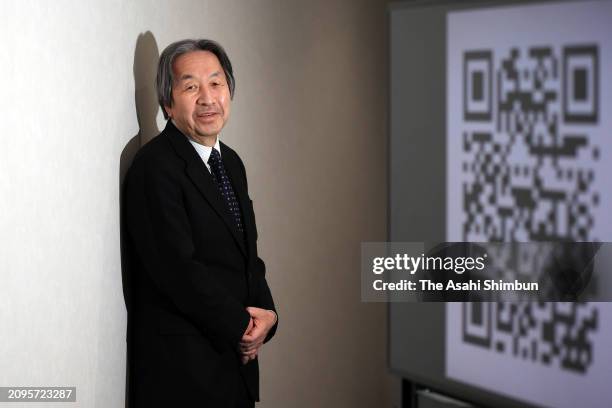 Code developer Masahiro Hara, poses during the Asahi Shimbun interview at Denso Wave headquarters on March 4, 2024 in Agui, Aichi, Japan.